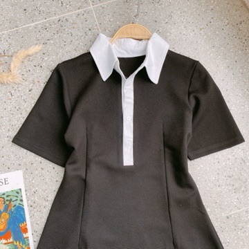 ĐẦM ĐEN XOÈ CỔ TRẮNG