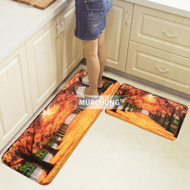 [BỘ 2 THẢM] Bộ 02 thảm nhà bếp cao cấp (40 x 60 và 40 x 120 cm)