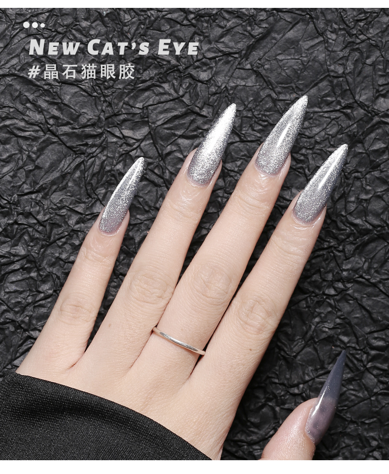 [HCM] Sơn Gel AS Red - Mắt Mèo Kim Cương Bạc