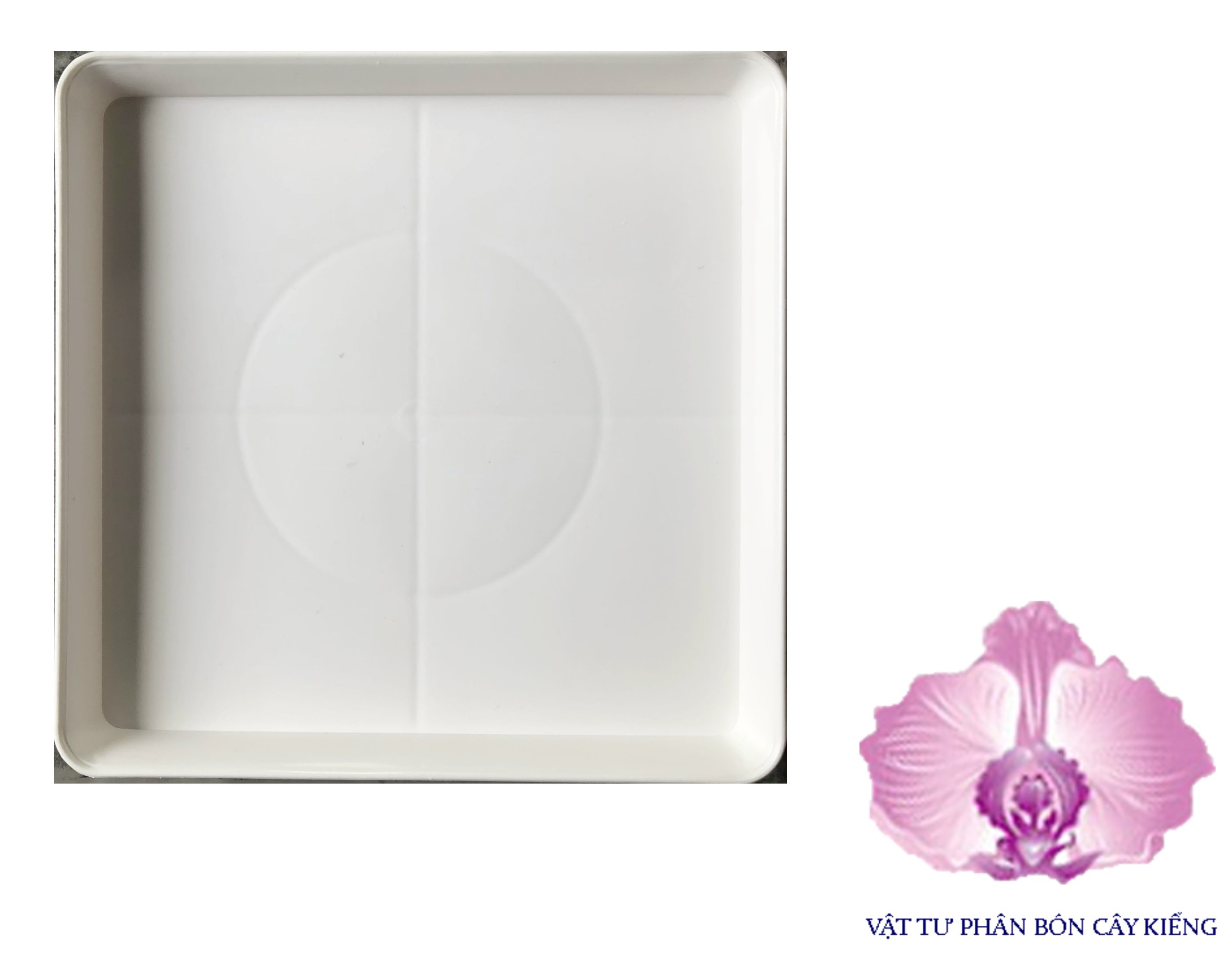 Đĩa lót chậu Vuông 20cm - #069D#