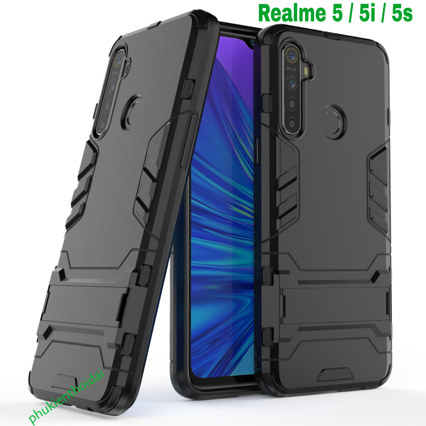 Ốp lưng Oppo Realme 5i / Realme 5 / Realme 5s dùng chung chống sốc Iron Man siêu bền