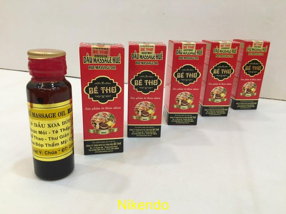 DẦU MASSAGE HUẾ HIỆU BÉ THƠ chai 60ml
