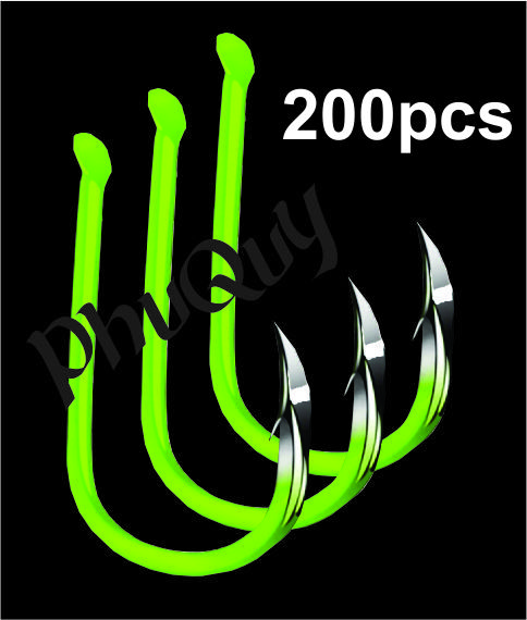 Hộp 200 Lưỡi Câu Cá Thép Neon (Mã: PQ-200)