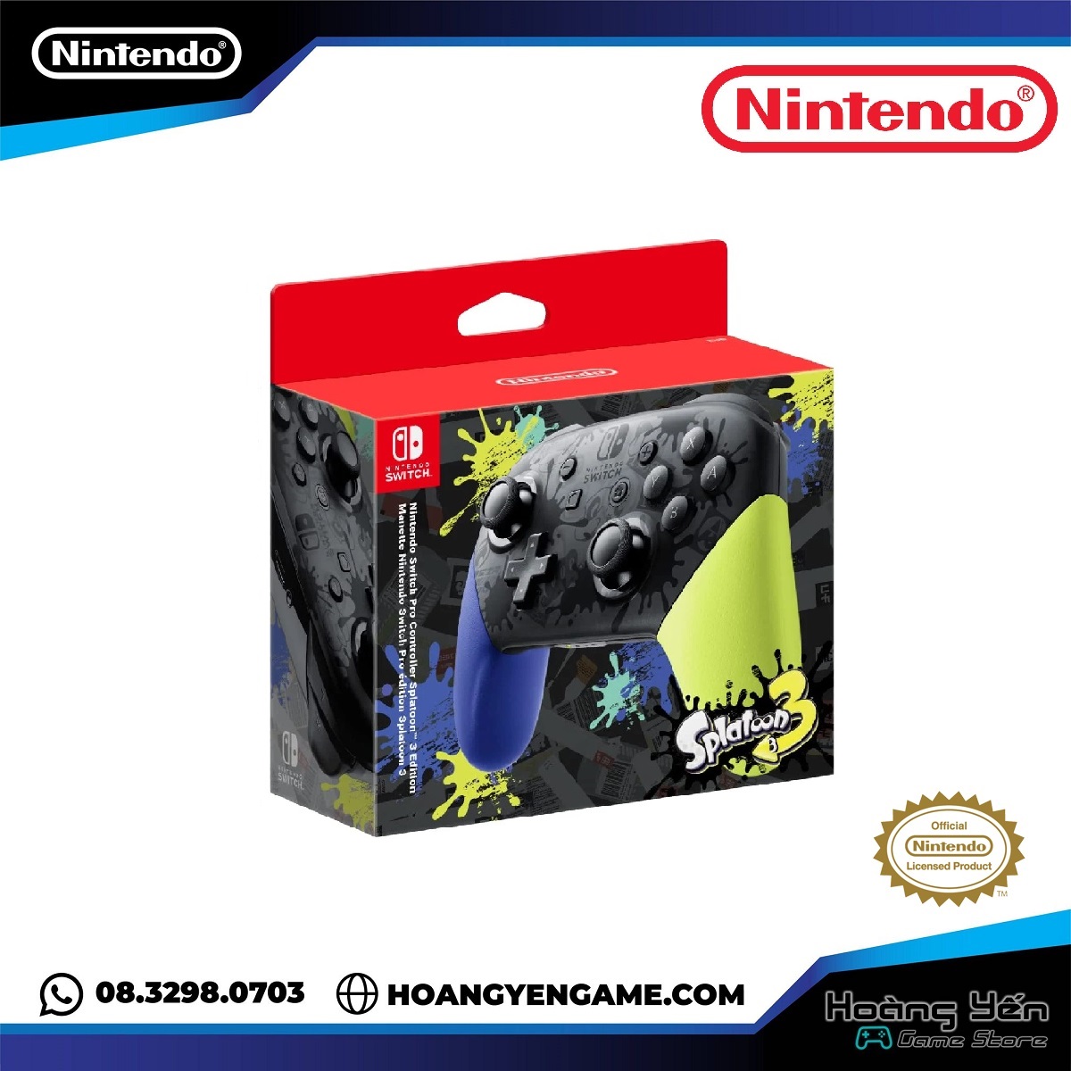 Tay Pro Controller Chính Hãng Splatoon 3 Nintendo Switch