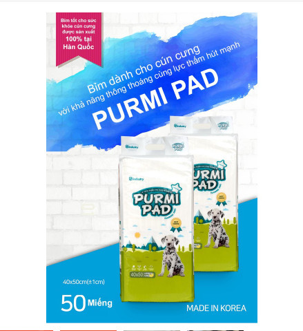 [HỎA TỐC / 50 Miếng] Purmi - Miếng lót vệ sinh cho chó (40*50cm)