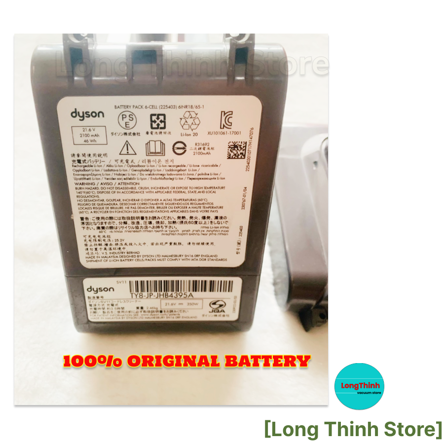 Original - Dyson V7 SV11 vacuum cleaner replacement battery