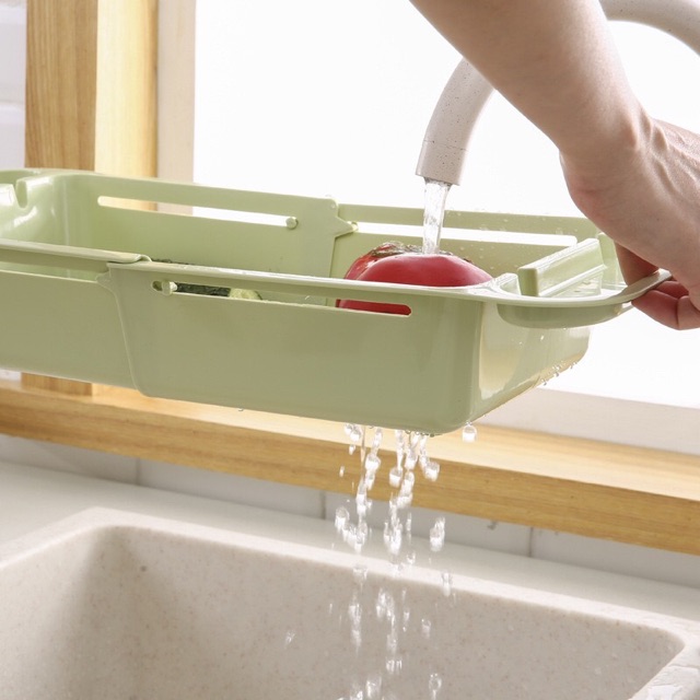 Rổ gác bồn rửa chén gấp gọn thông minh