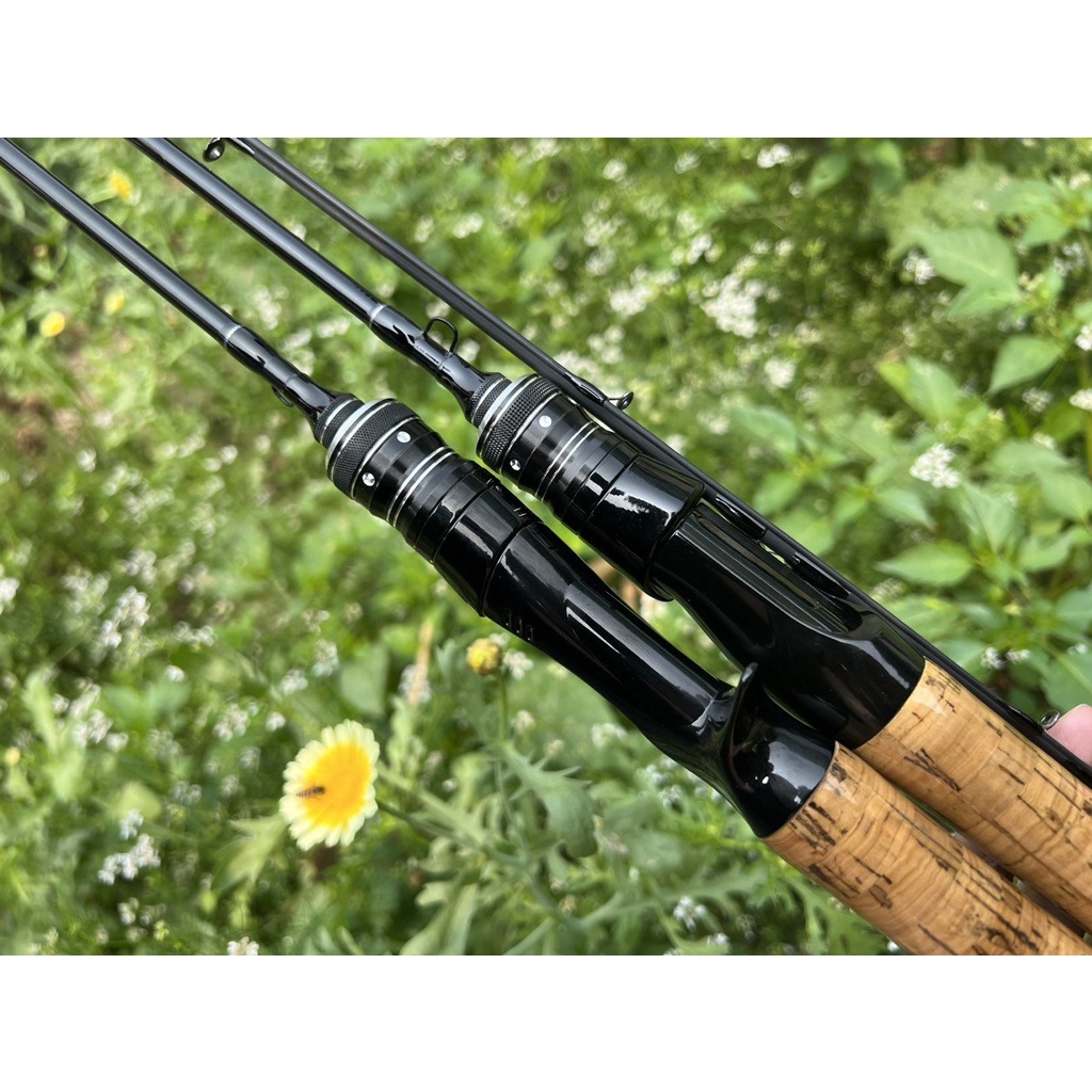 Bộ cần câu máy Lure UL + máy câu cá kim loại ( Máy Đứng Và Ngang )