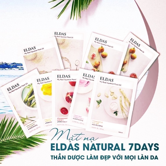 Mặt nạ dưỡng da Eldas 30g/miếng