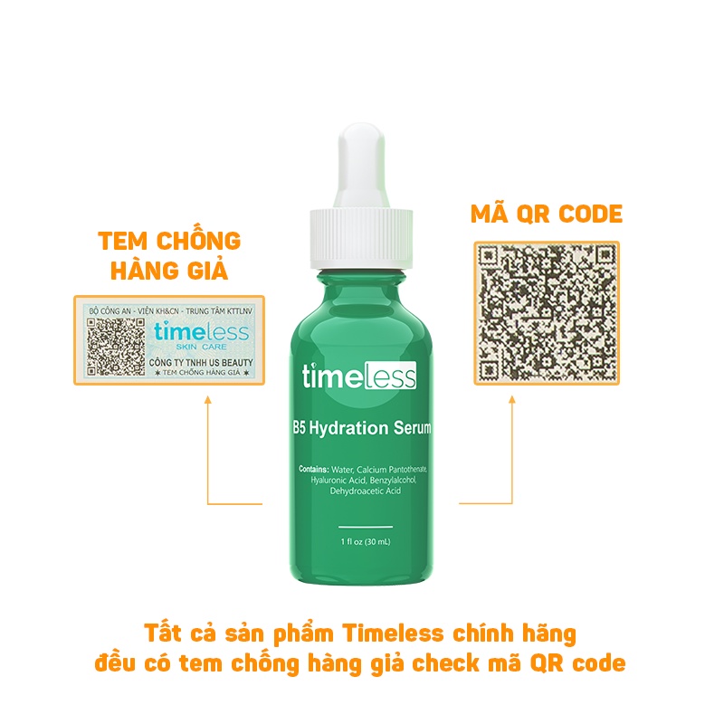 Hồi phục da Timeless Vitamin B5 Serum!!!