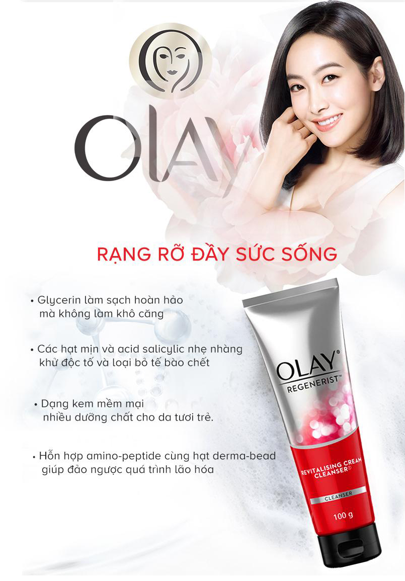 Sữa rửa mặt Olay Regenerist ( mẫu mới )