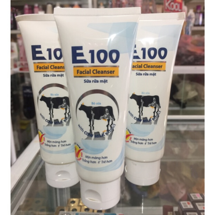 [HCM]SỮA RỬA MẶT E100 CON BÒ 80G