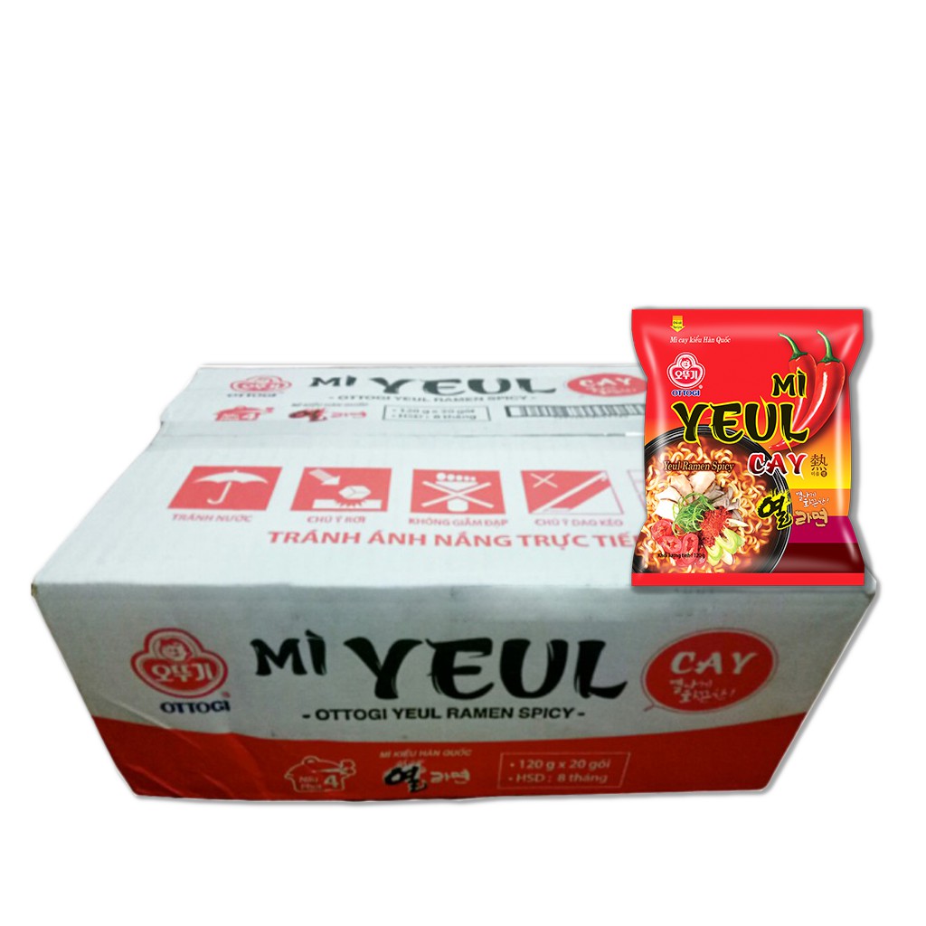 Thùng 20 gói mì yeul cay ottogi 120g