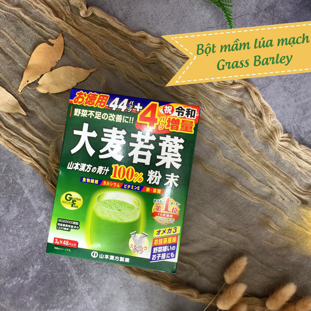 Bột trà Lúa mạch Nhật Bản 44 gói