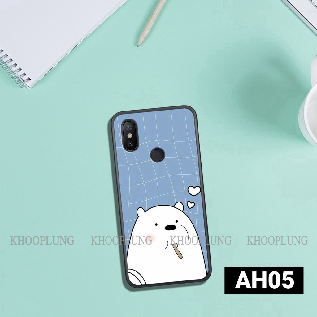 Ốp lưng Xiaomi Redmi Note 6/ Note 6 Pro - Note 5/ Note 5 Pro in hình gấu Gấu dễ thương