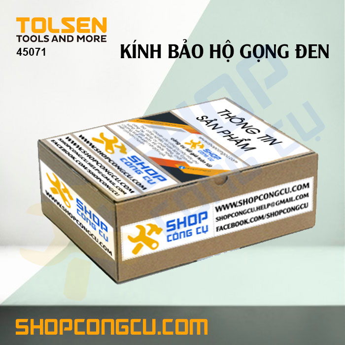 [HCM]Kính bảo hộ gọng đen Tolsen 45071