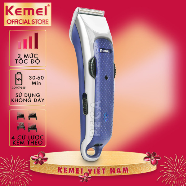 Tông đơ cắt tóc 2 mức tốc độ Kemei KM-5020 cắt tóc trẻ em và người lớn sử dụng gia đình, tông đơ cắt tóc không dây chính hãng nhập khẩu