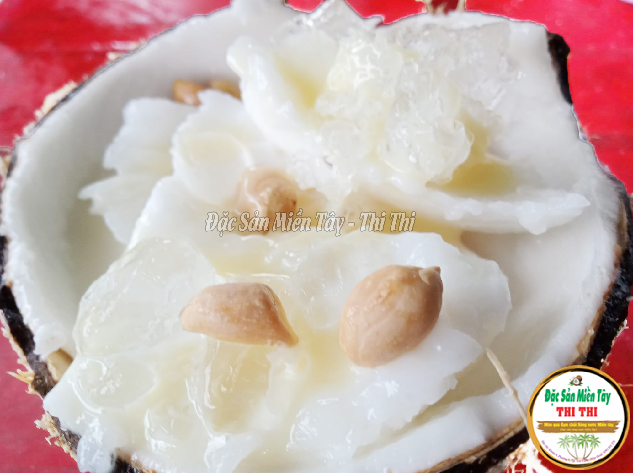 Dừa Sáp Loại 2 Cơm Vừa, Nước Sệt (Trái 800gr-900gr)