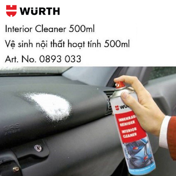 Wurth Chất Vệ Sinh Nội Thất Hoạt Tính Interior Cleaner 500Ml