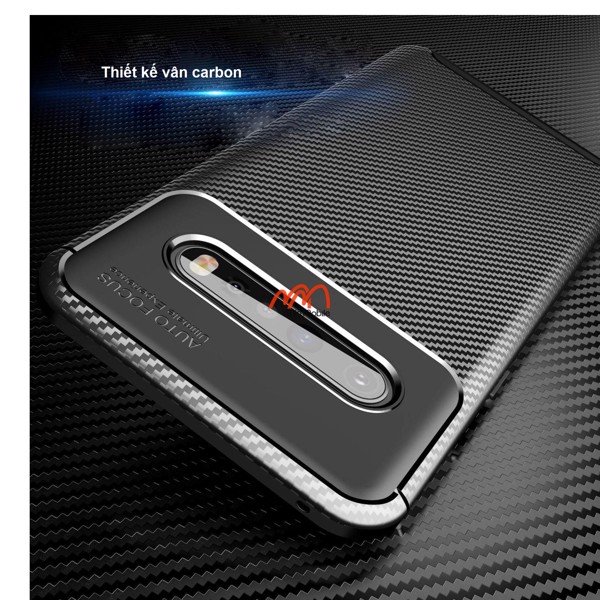 Ốp lưng vân carbon silicone mềm LG V60 ThinQ