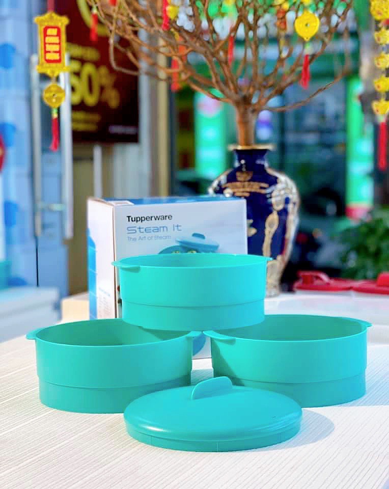 Xửng hấp tupperware 3 tầng stream it paradise