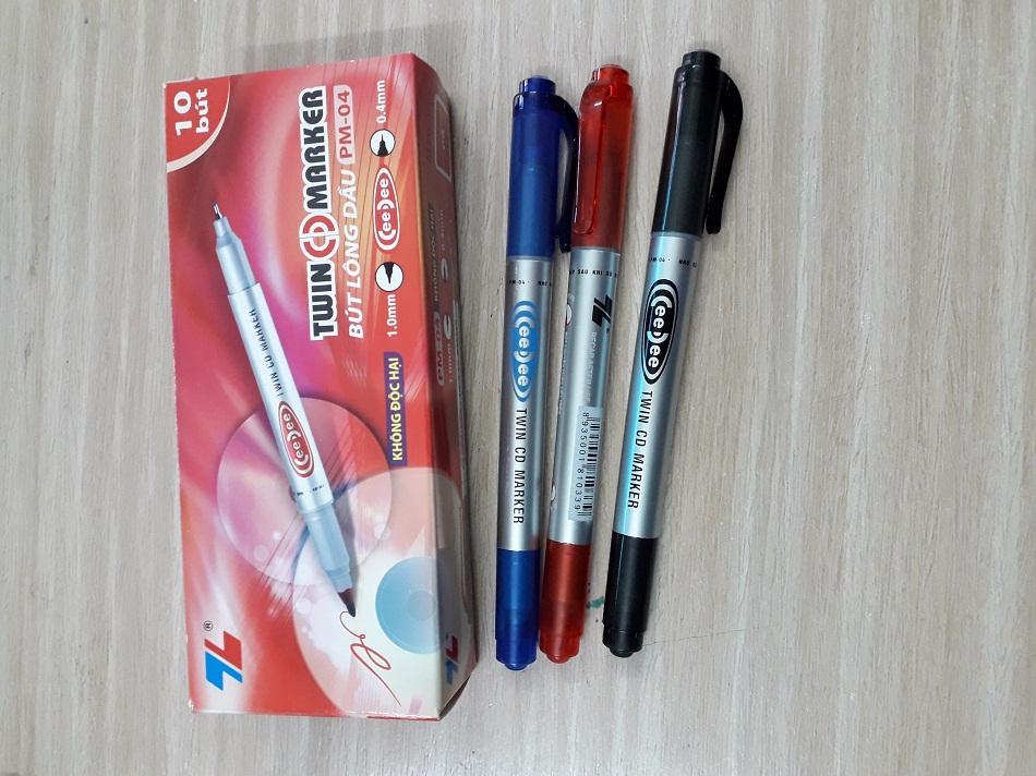 Bộ 3 cây bút lông dầu Thiên Long  PM-04