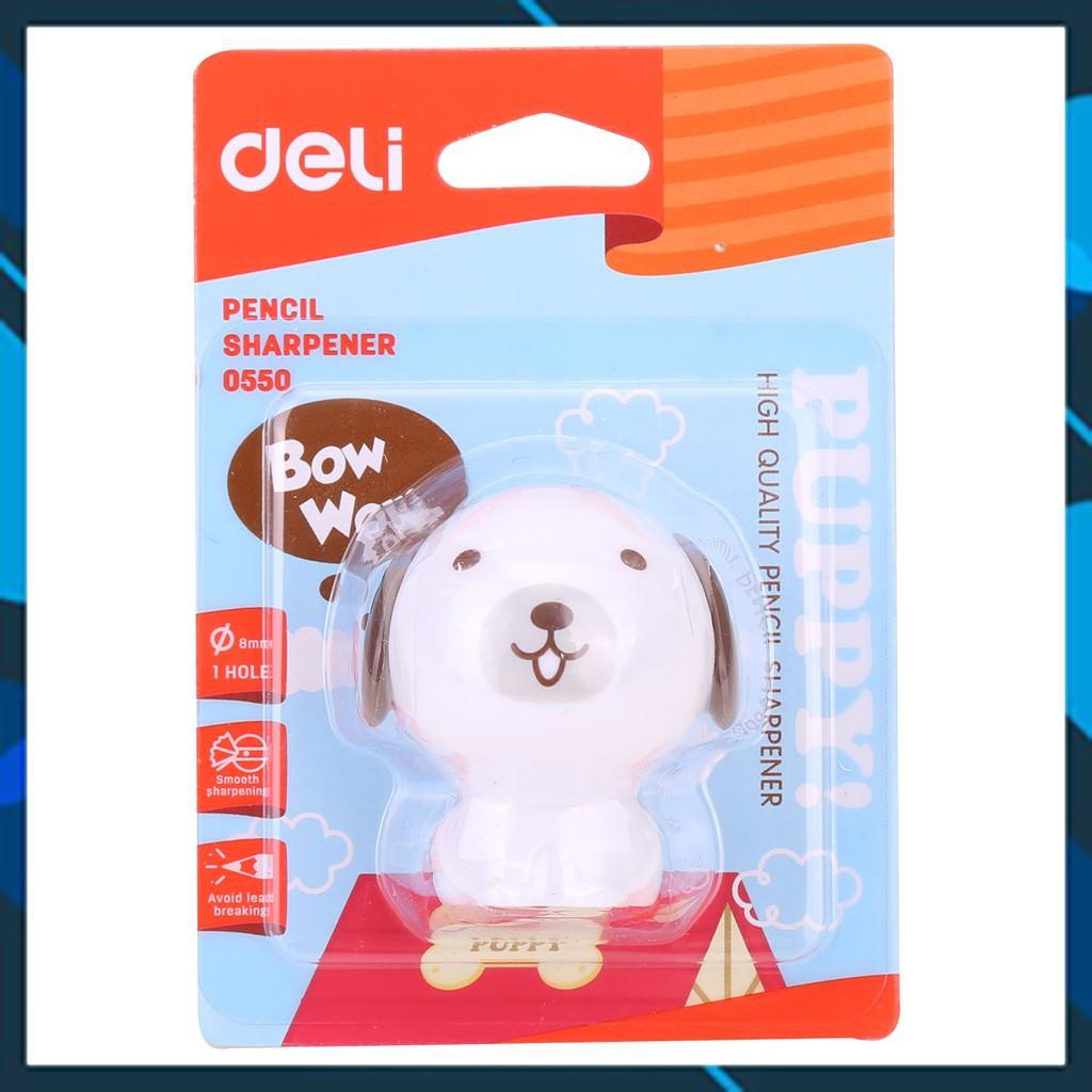 Gọt bút chì lưỡi thép Deli E0550 - xanh dương hồng trắng
