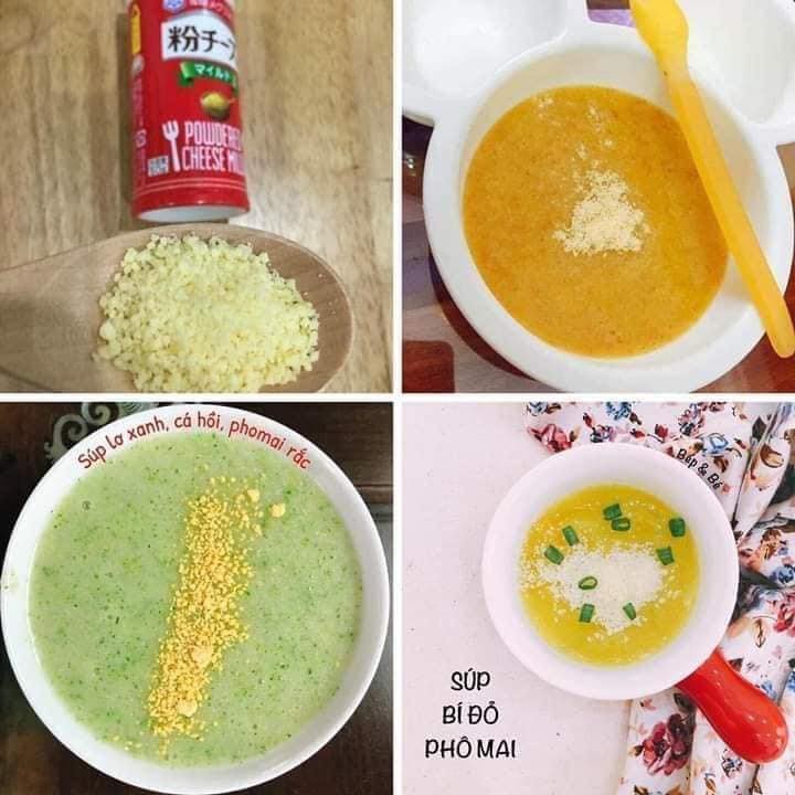 ( Gia vị rắc cơm cho bé ) Bột Phomai rắc cơm cho bé ăn dặm ( Phomai Meg Nhật rắc đồ ăn )