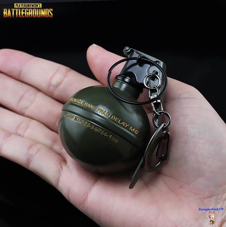 Mô hình móc khóa lựu đạn Frag Grenade PUBG Đột Kích Crossfire