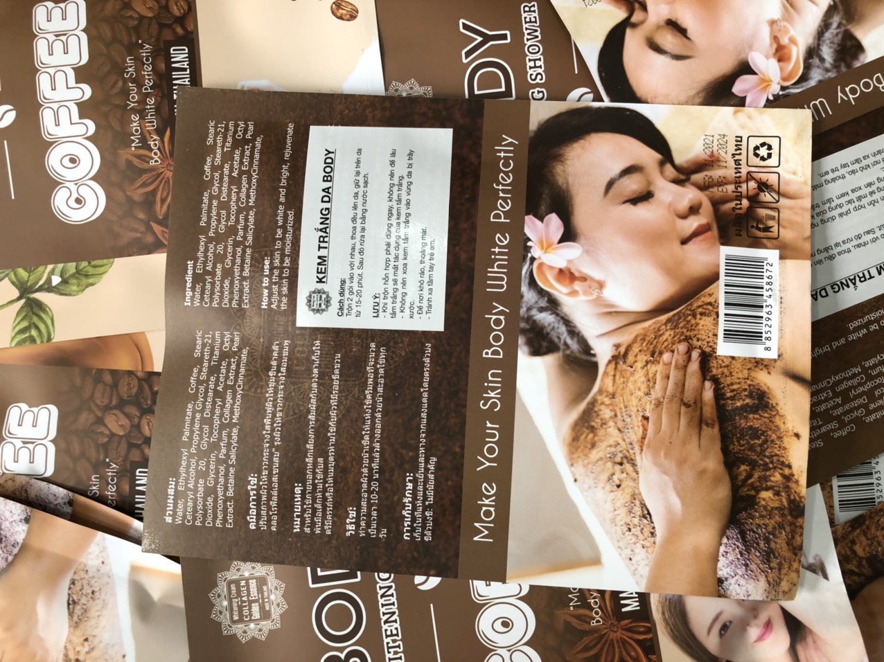 Tắm Trắng Organic Coffe Body Whitening