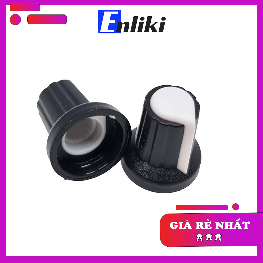 Núm Triết Áp Nhựa Màu Trắng