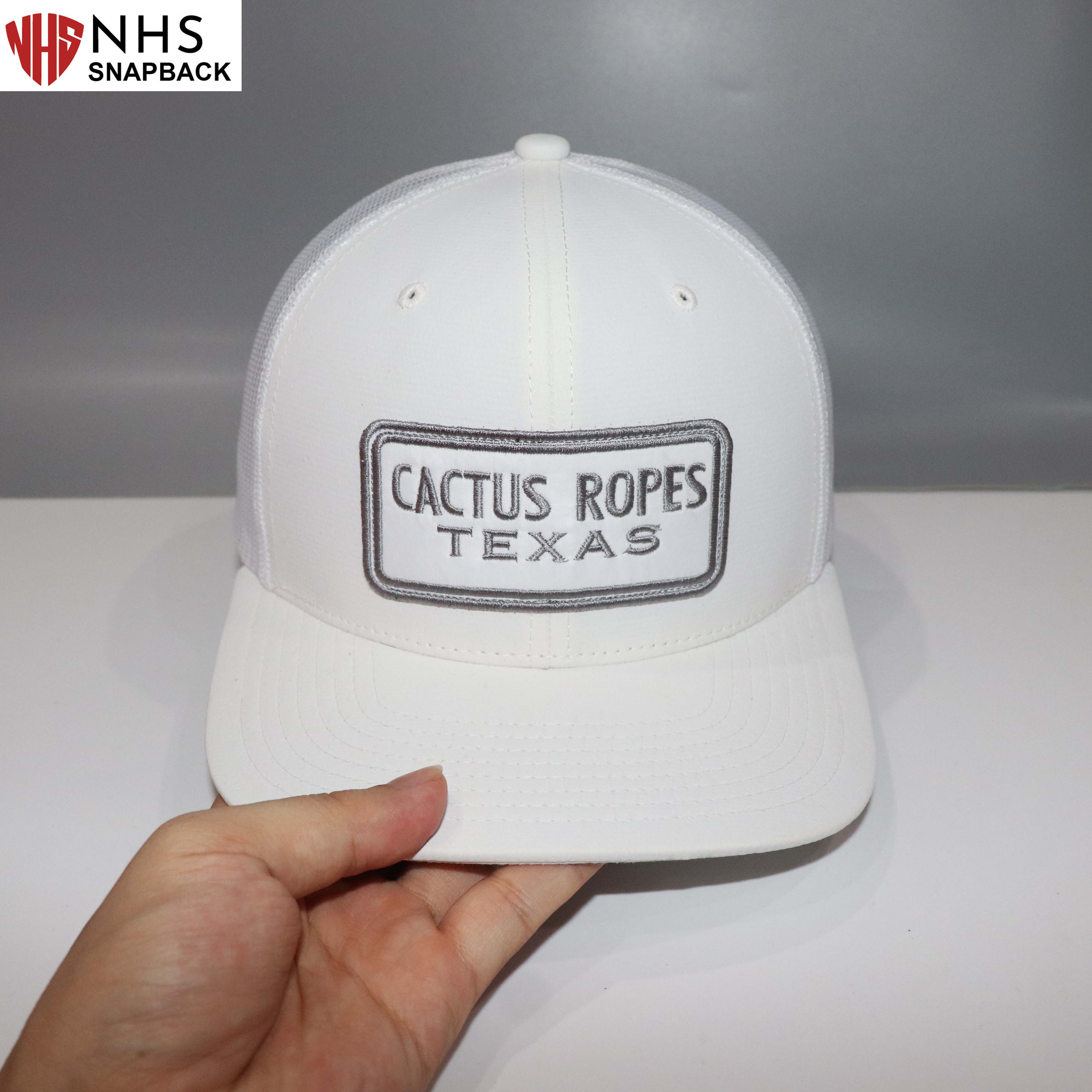 Nón Snapback Captus Full trắng Lưới CaptusT002.