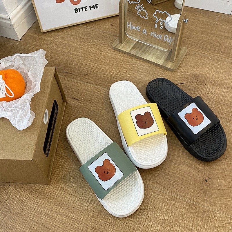 Dép Gấu 3 Màu CUTE Kiểu Dáng Học Sinh