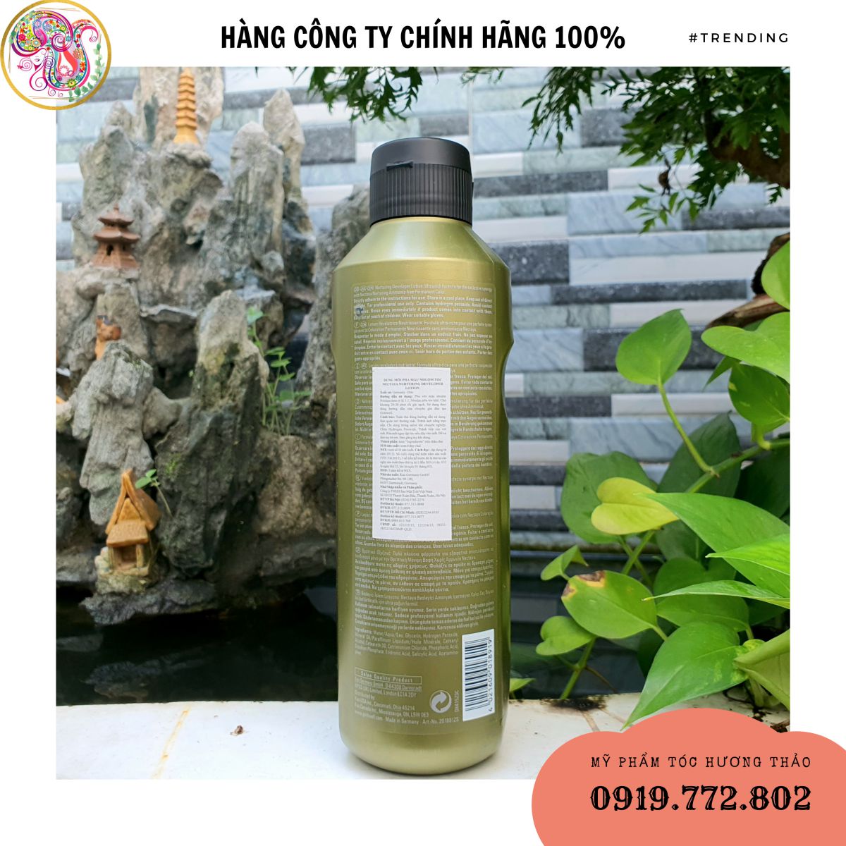 DUNG MÔI PHA MÀU NHUỘM TÓC GOLDWELL OXY NECTAYA 725ML (3%, 6%, 9%, 12%)