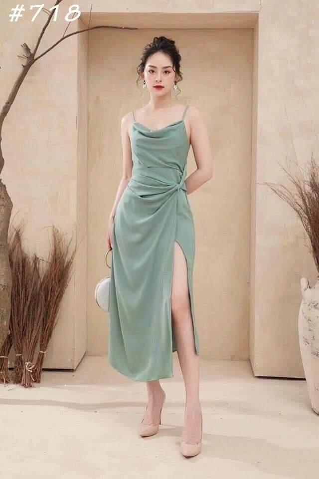 Đầm xoắn eo sang chảnh