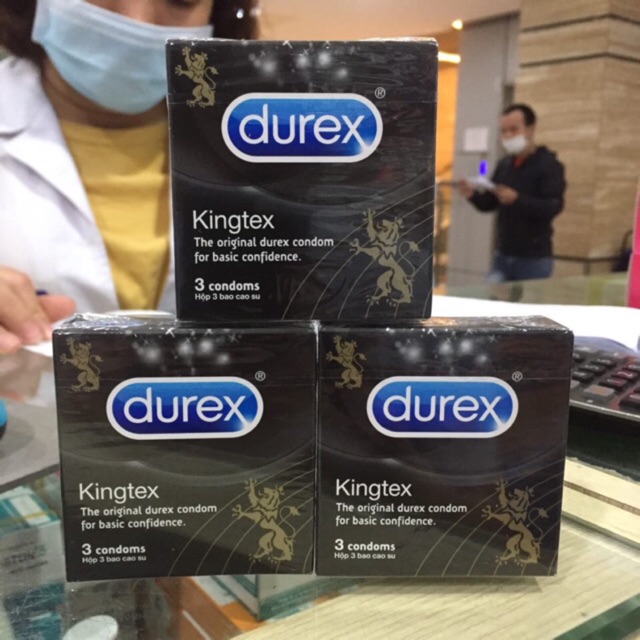 ?? ?? bao cao su durex kingtex hộp 3 cái