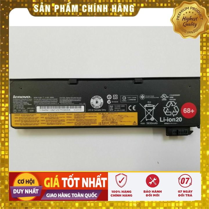 Pin(battery) Original Laptop Lenovo Thinkpad X240 X250 68+ Zin