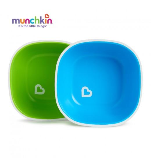 BỘ 2 BÁT CHỐNG TRƯỢT MUNCHKIN (XANH LÁ-XANH LƠ)