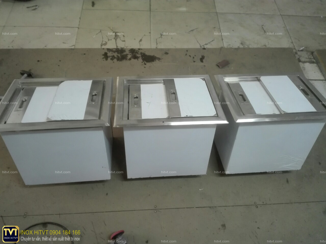 Thùng đá inox 50x40