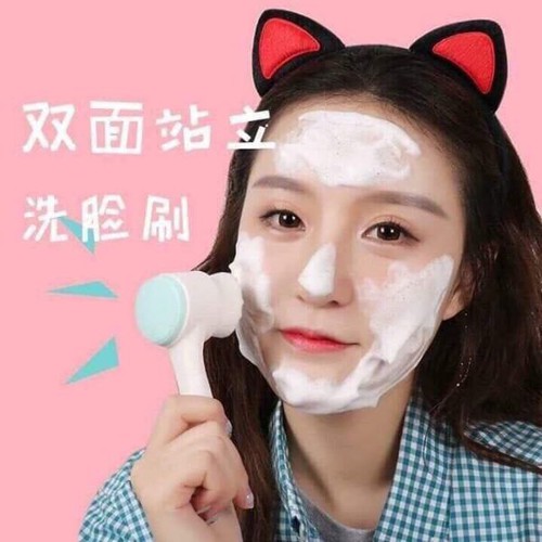 Cọ Rửa Mặt 2 Đầu