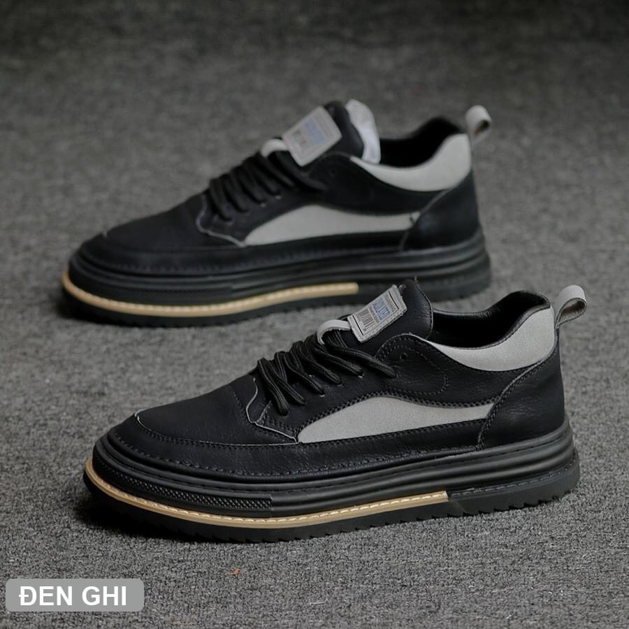 Giày Sneaker Nam da cao cấp tăng chiều cao siêu HOT