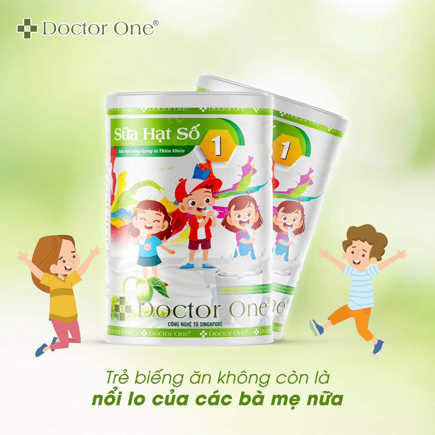 [CHÍNH HÃNG] Sữa Hạt Dinh Dưỡng Cho Bé Biếng Ăn Doctor One