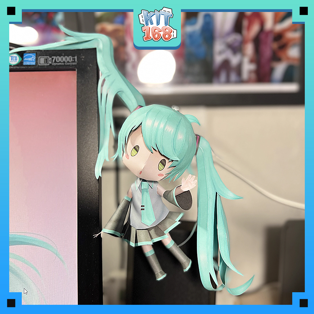 Mô hình giấy Anime Game Chibi Hanging Miku - Vocaloid