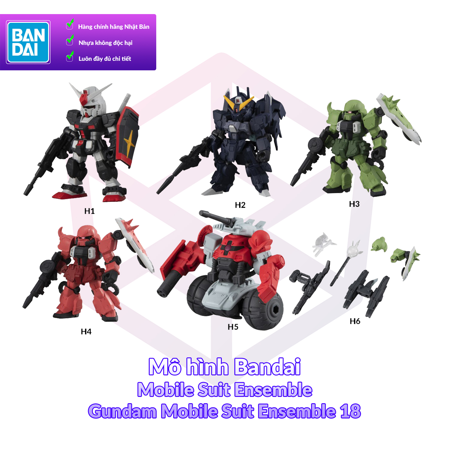 7 11 12 Voucher 8 Mo Hinh Bandai Mobile Suit Gundam Mobile Suit Ensemble 18 Fch Lazada Vn