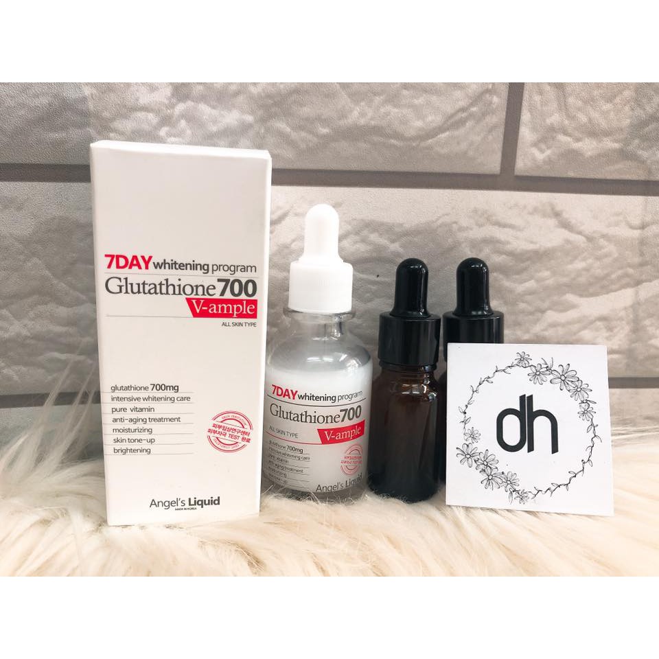 Huyết Thanh Trắng Da 7Day Whitening Program Glutathione 700 V-Ample