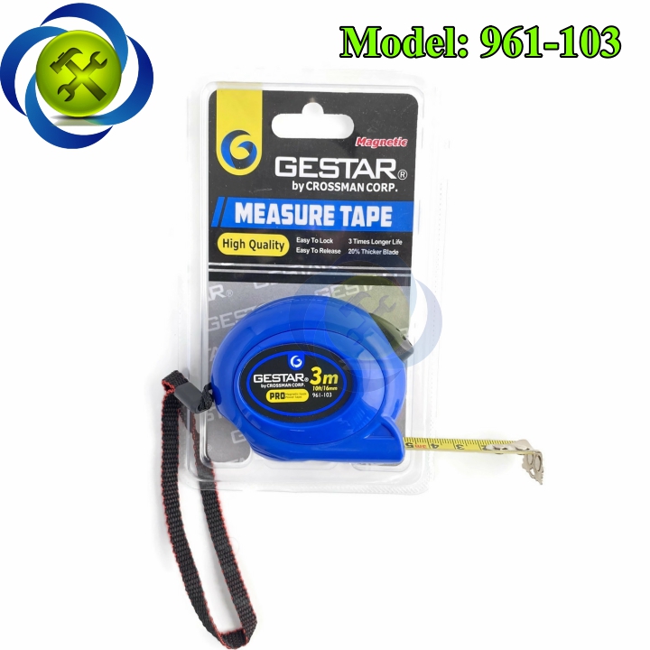 Thước cuộn 3mét Gestar 961-103 hình bầu dục