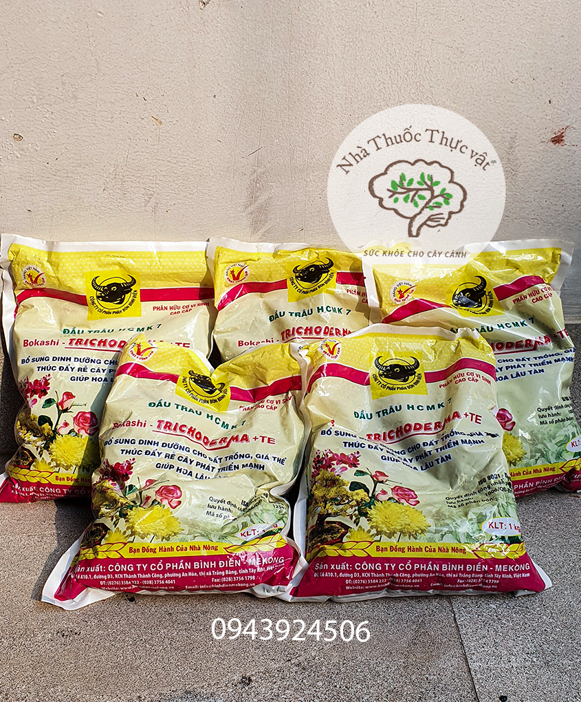 Phân Hữu Cơ Vi Sinh Trichoderma + TE Đầu Trâu HCMK7 1Kg
