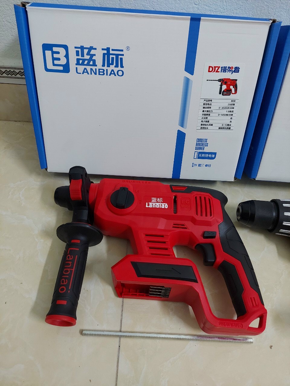 Thân máy khoan bê tông pin LanBIAO 808 hàng nội địa không chổi than