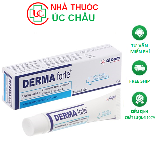 Gel trị mụn mờ sẹo Derma Forte (Tuýp 15g)