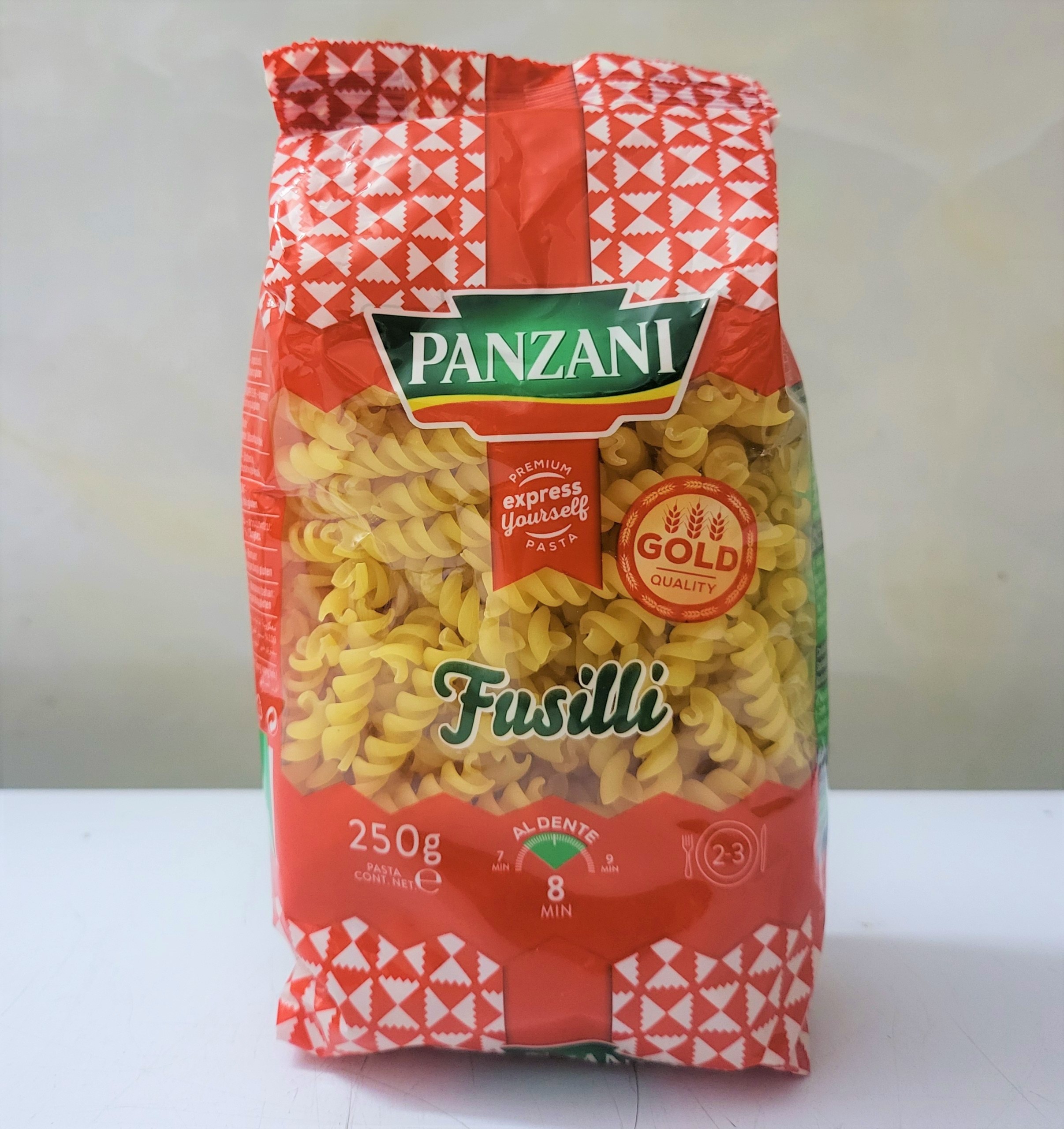 Túi nhỏ 250g NUI XOẮN Italia PANZANI Fusilli Pasta